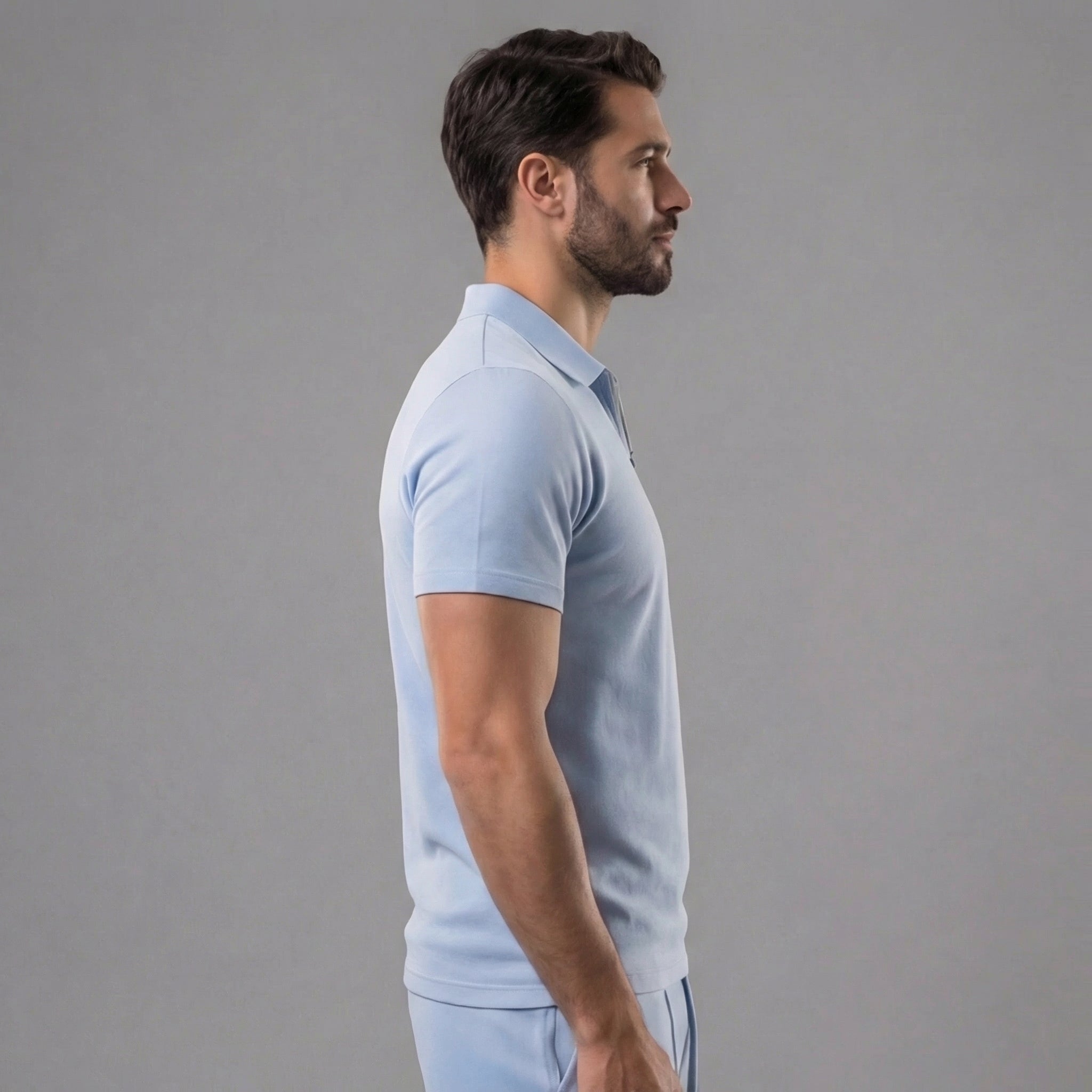 Casual Herren Poloshirt & Shorts Set