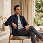 Lässiges Herbst-Overshirt aus Viskose für Herren