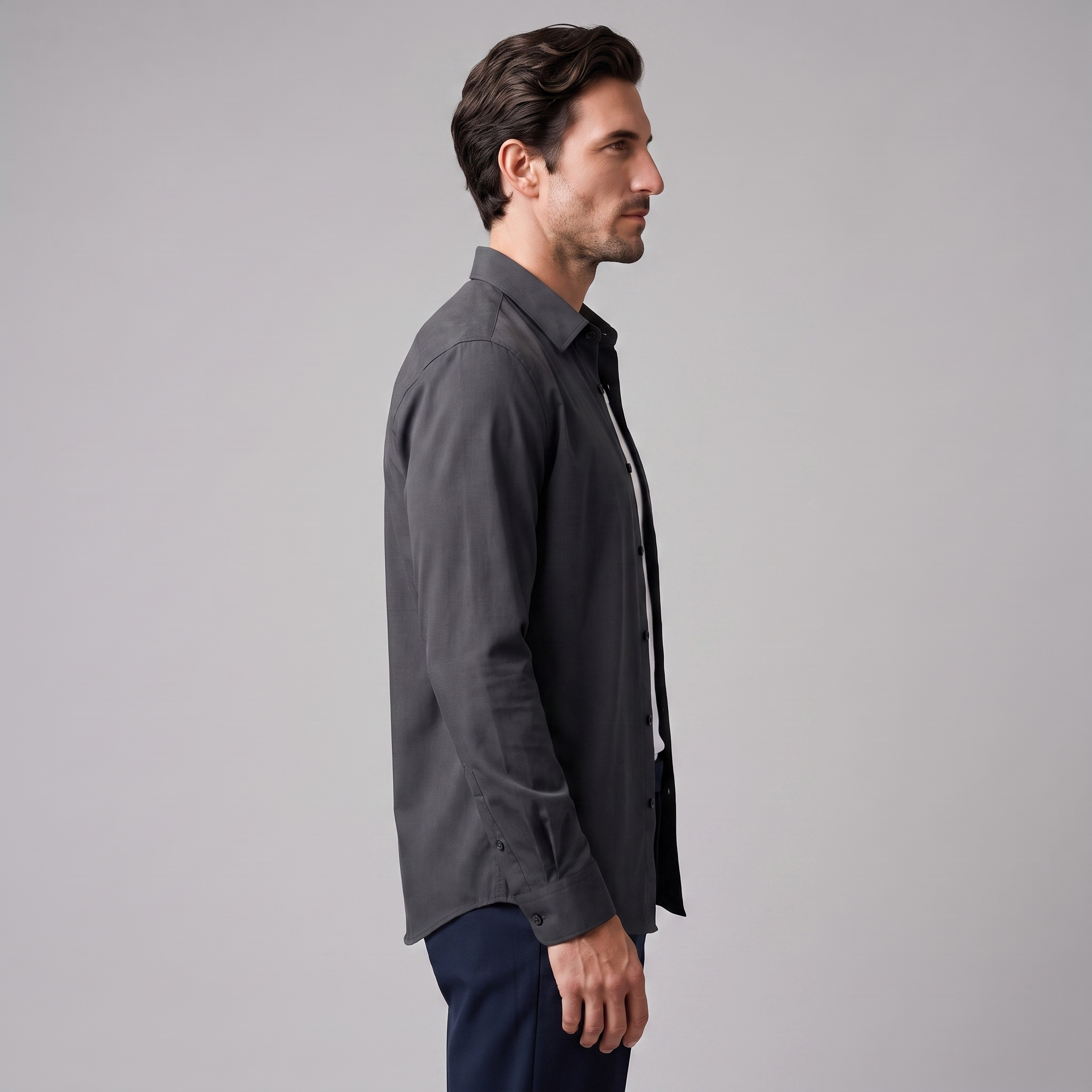 Lässiges Herbst-Overshirt aus Viskose für Herren