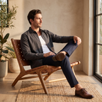 Lässiges Herbst-Overshirt aus Viskose für Herren