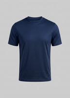 Glänzendes T-Shirt mit Rundhalsausschnitt für Herren
