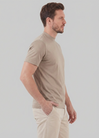 Glänzendes T-Shirt mit Rundhalsausschnitt für Herren
