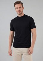 Glänzendes T-Shirt mit Rundhalsausschnitt für Herren