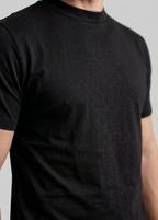 Glänzendes T-Shirt mit Rundhalsausschnitt für Herren