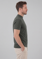 Glänzendes T-Shirt mit Rundhalsausschnitt für Herren