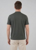 Glänzendes T-Shirt mit Rundhalsausschnitt für Herren