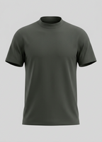 Glänzendes T-Shirt mit Rundhalsausschnitt für Herren