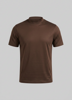 Glänzendes T-Shirt mit Rundhalsausschnitt für Herren