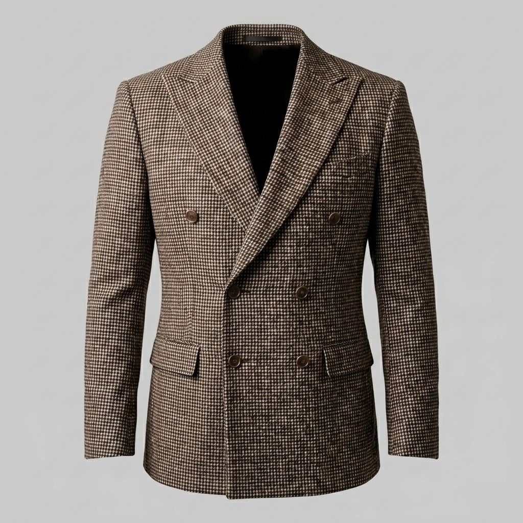 Slim-Fit-Blazer mit Zweireiher-Schliessung für Herren