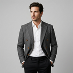 Slim-Fit-Blazer mit Zweireiher-Schliessung für Herren