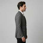 Slim-Fit-Blazer mit Zweireiher-Schliessung für Herren