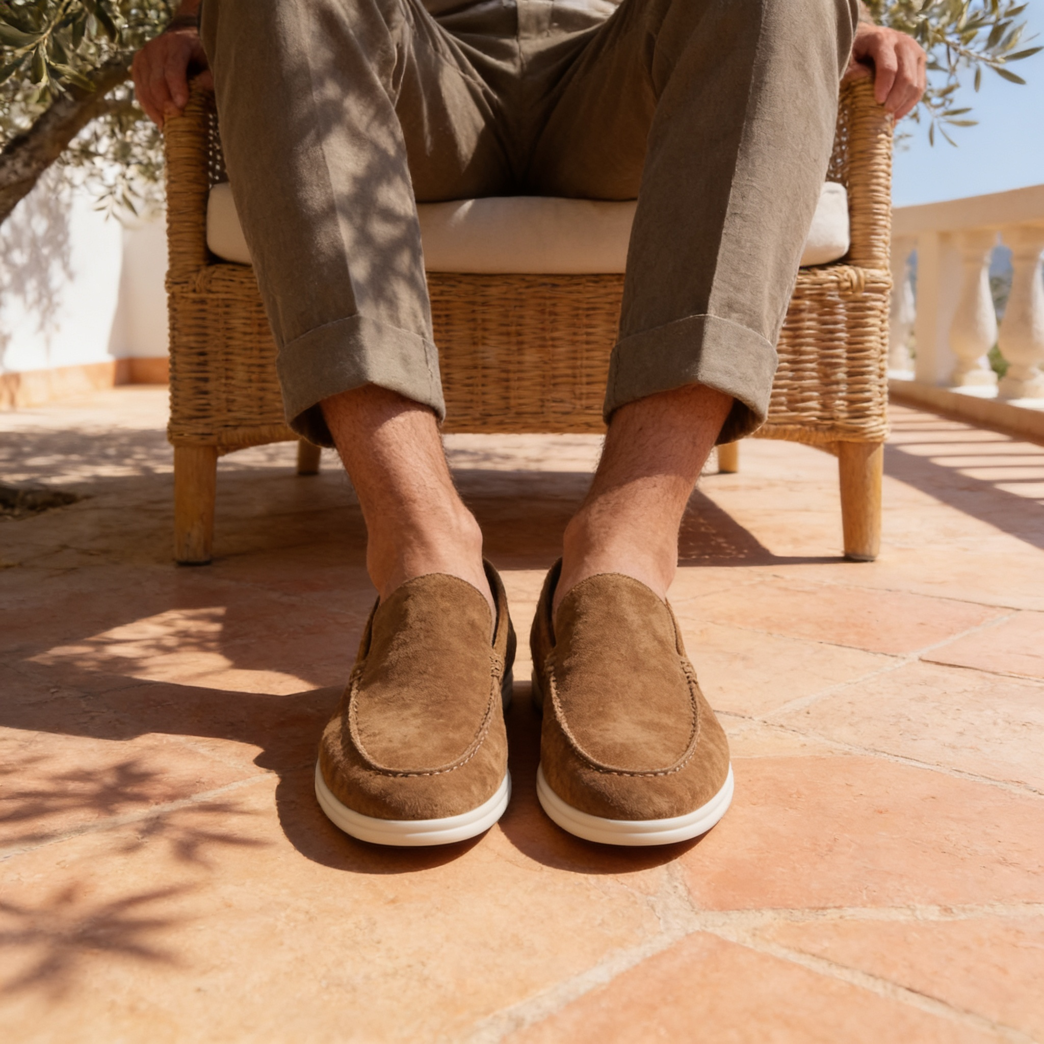 Slip on Loafer in Wildleder-Optik