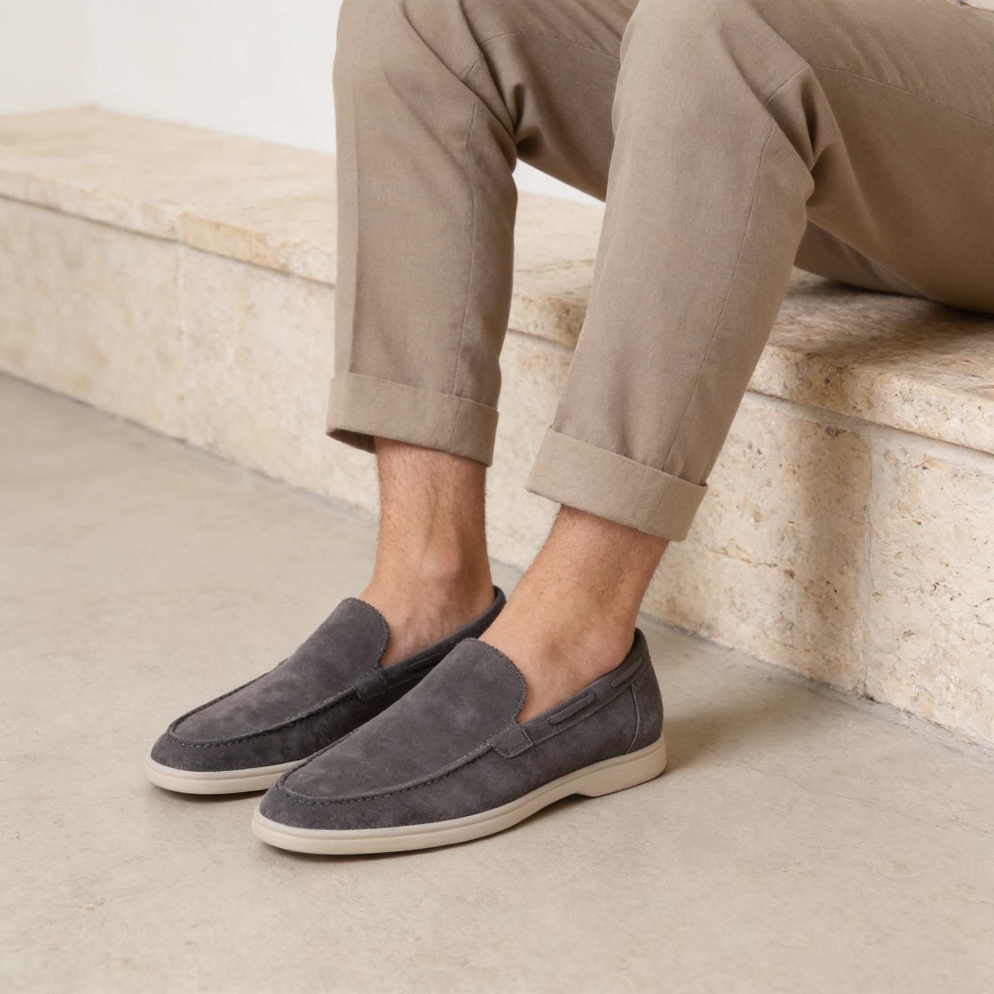 Loafer aus Wildleder für Herren