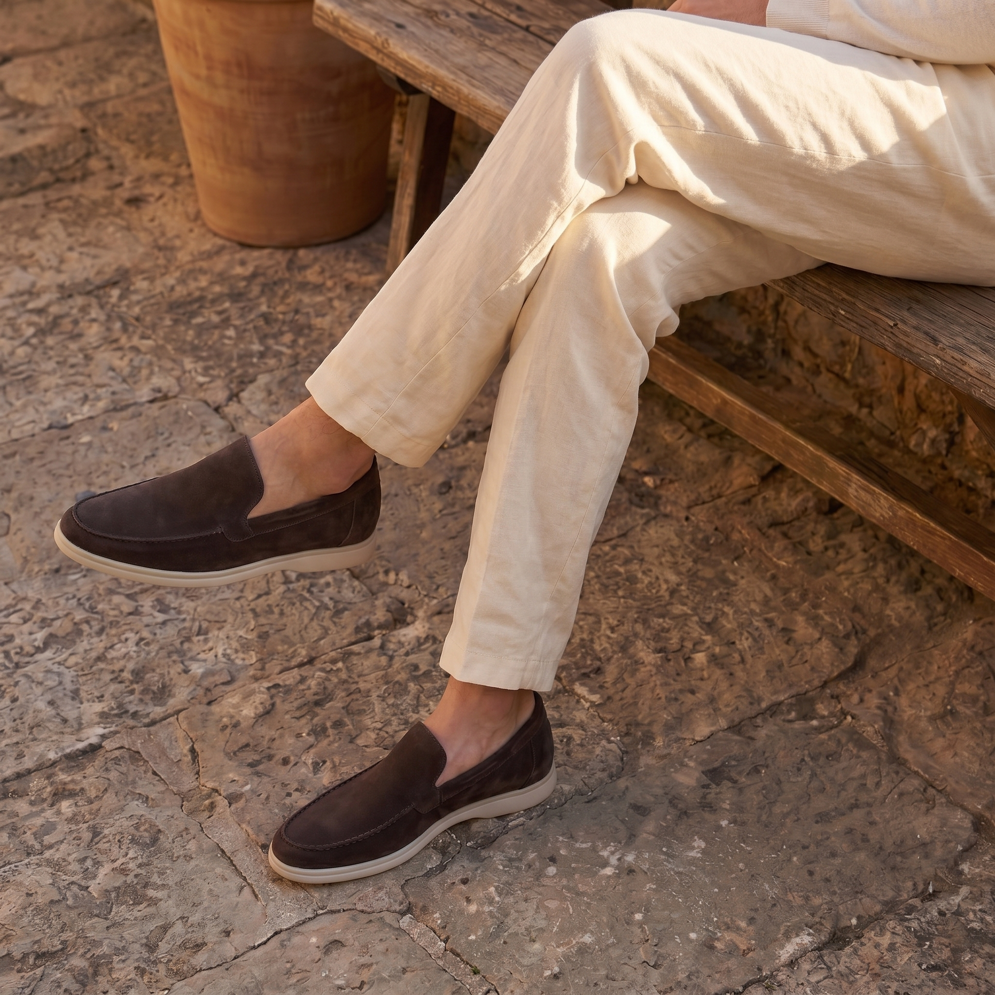 Loafer aus Wildleder für Herren