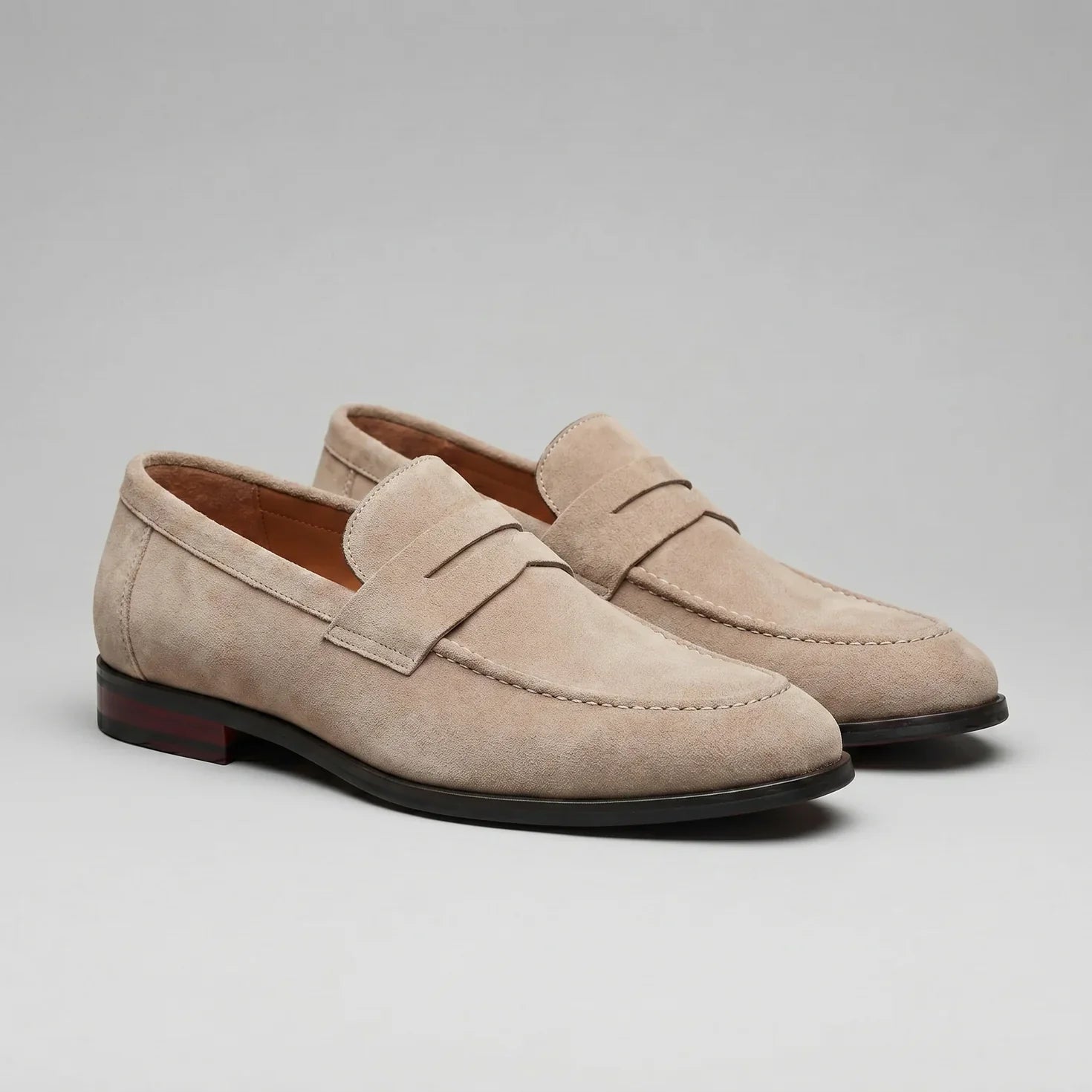 Herren Penny Loafer im Suede-Look