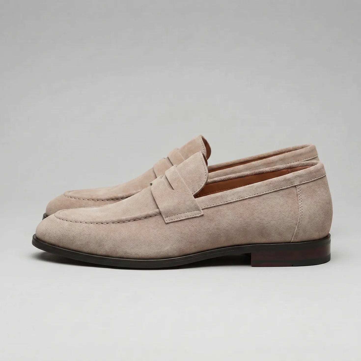 Herren Penny Loafer im Suede-Look