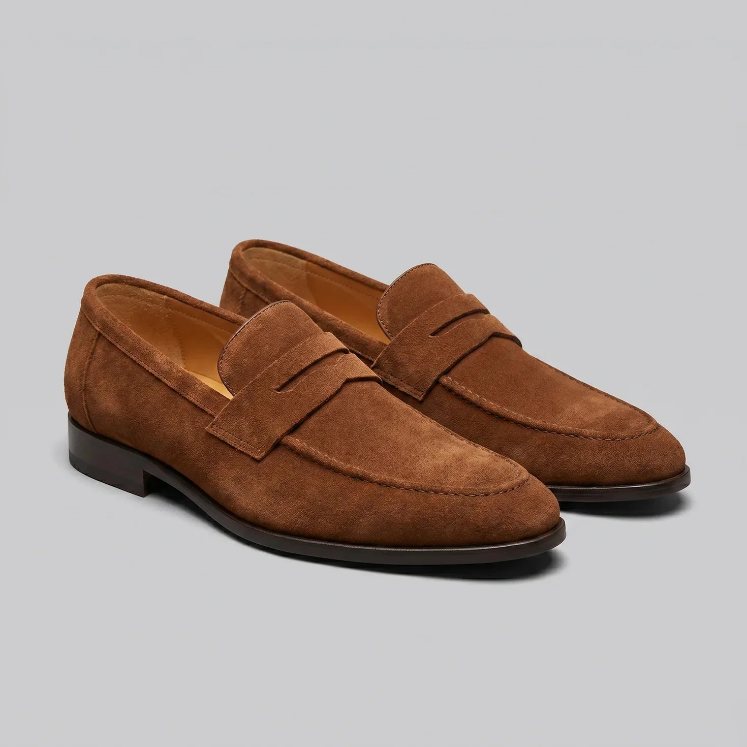 Herren Penny Loafer im Suede-Look