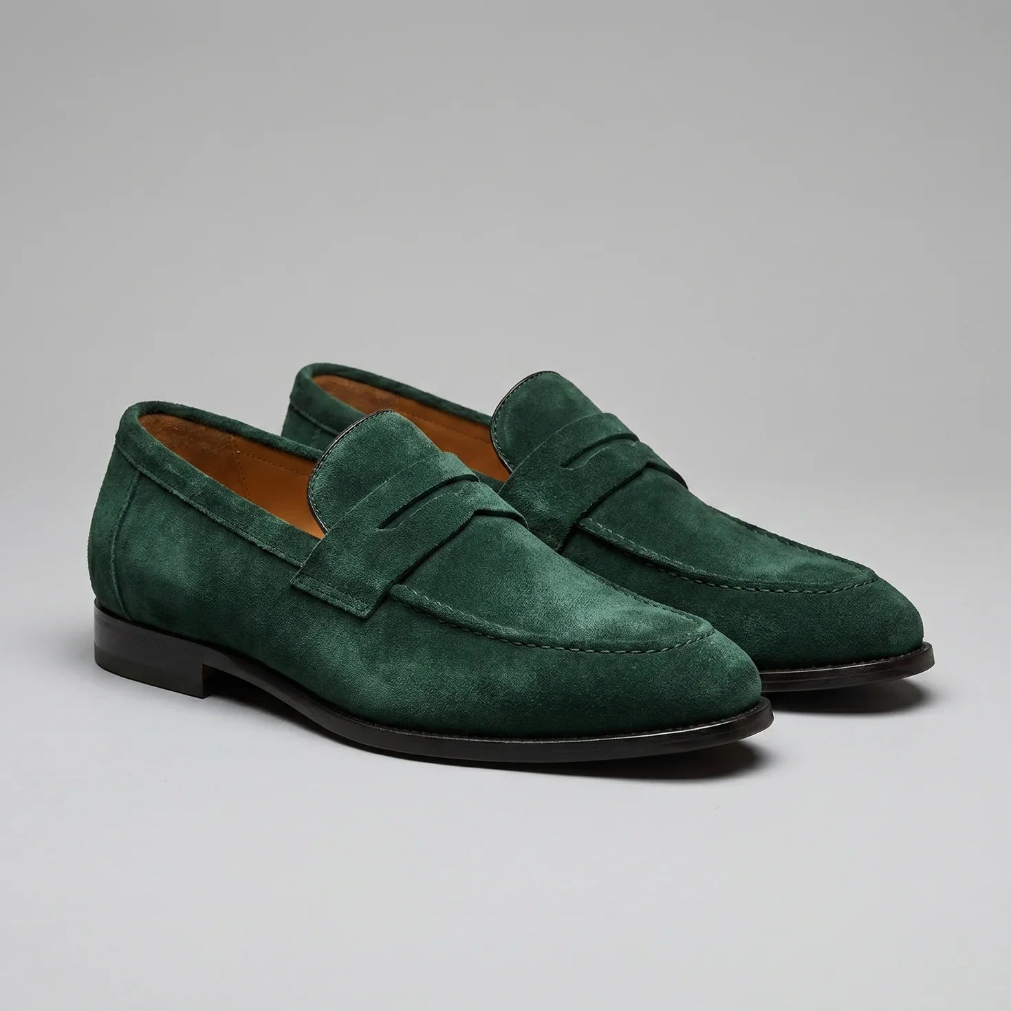 Herren Penny Loafer im Suede-Look
