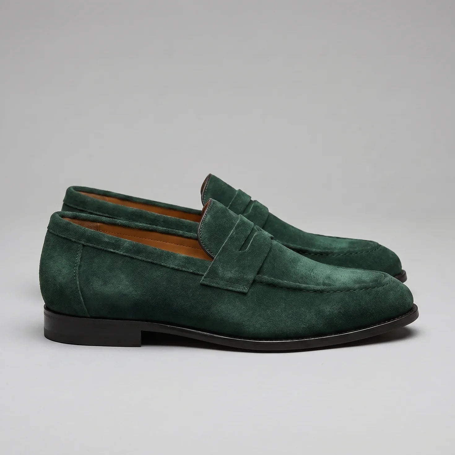 Herren Penny Loafer im Suede-Look