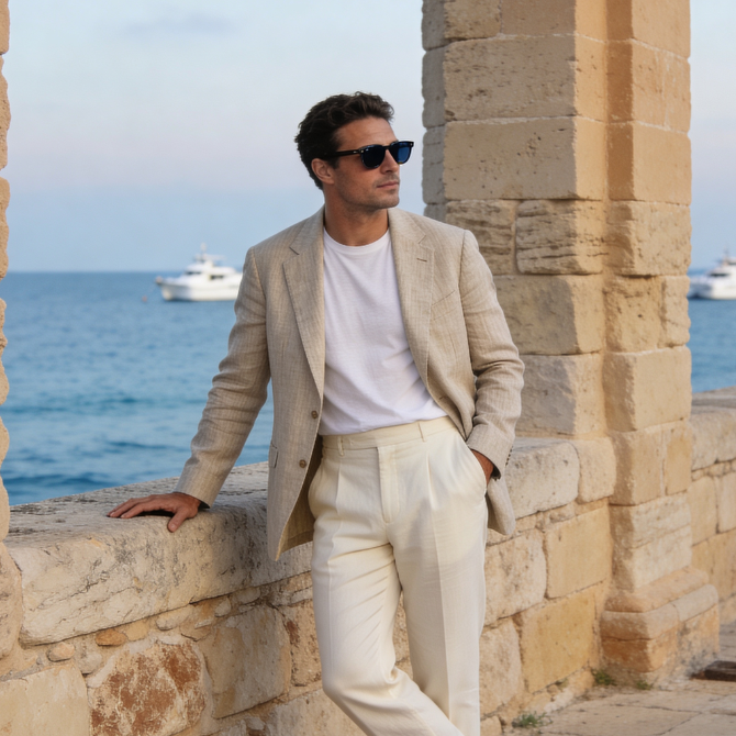 Stilvoller Herren-Sommerblazer im Old-Money-Look