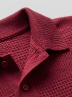 Set aus strukturiertem Polohemd und Shorts für Herren