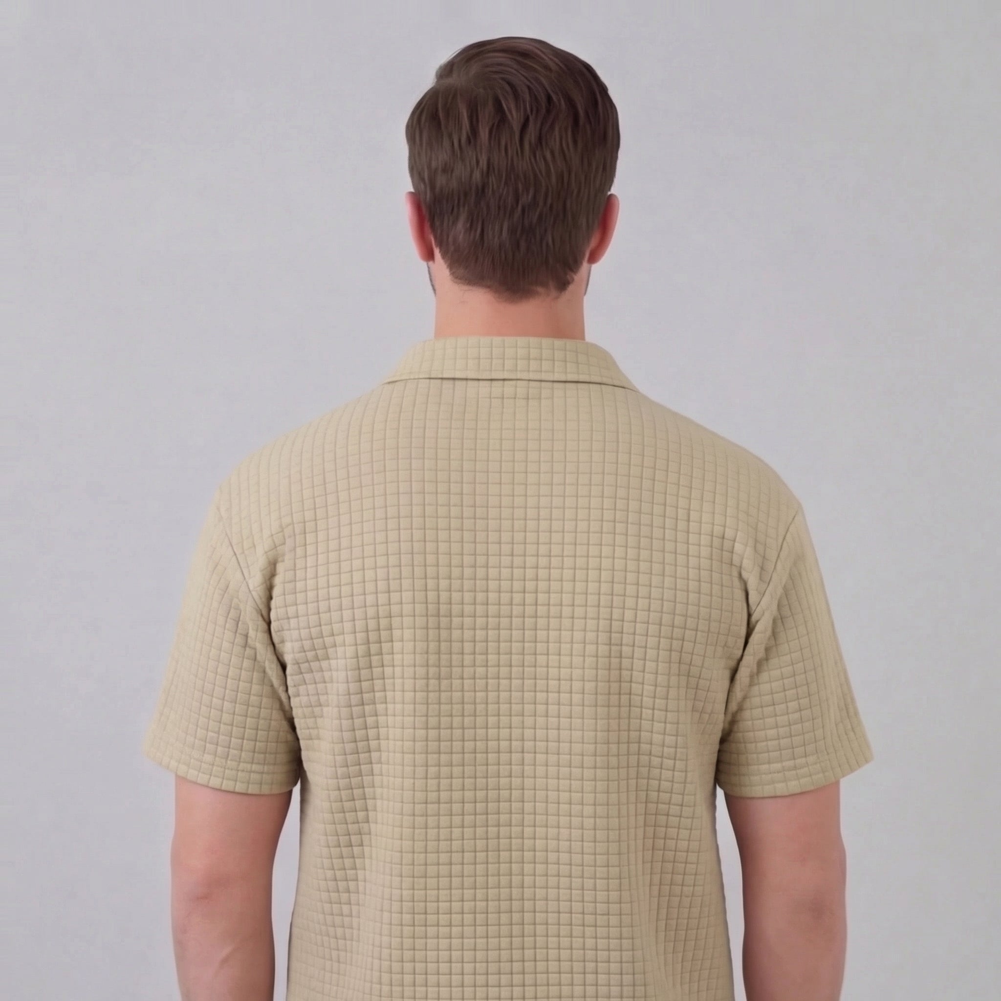 Herren Waffelstrick Sommer-Set mit T-Shirt & Shorts