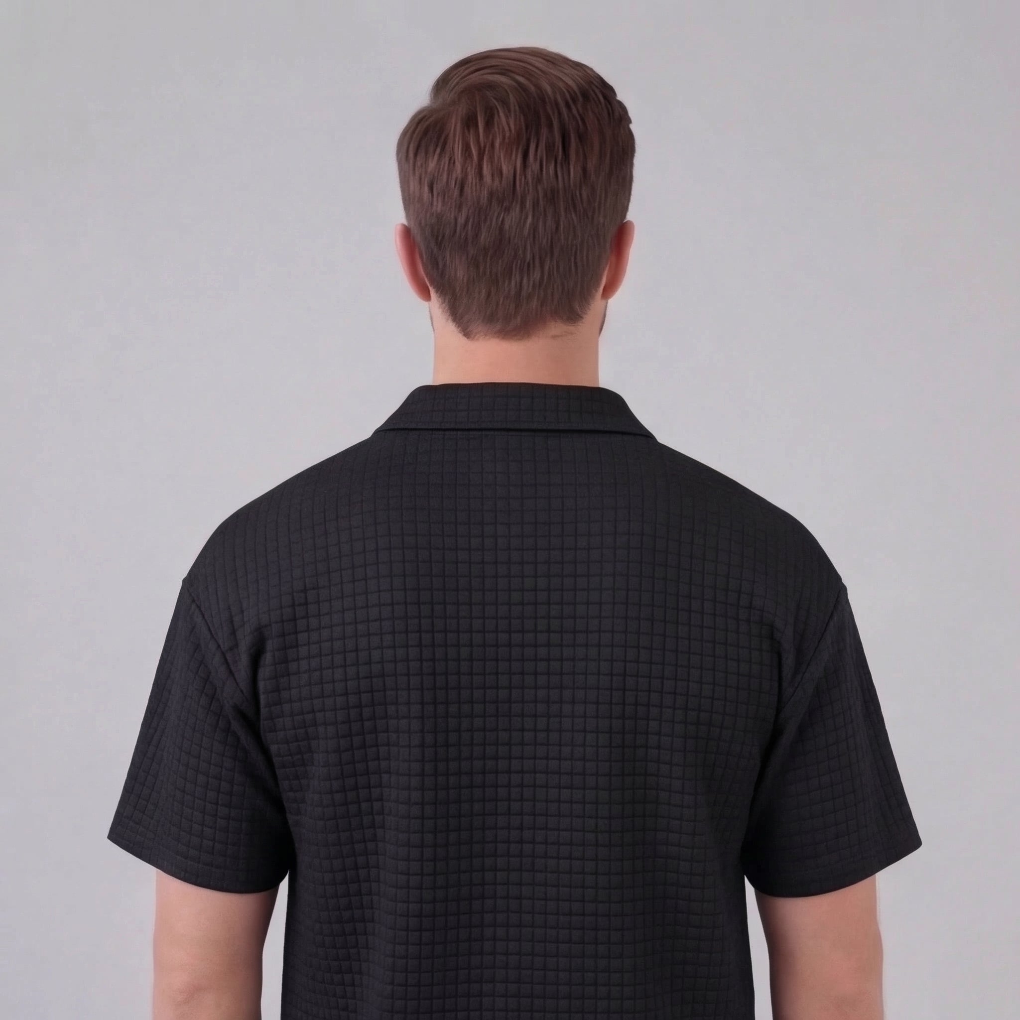 Herren Waffelstrick Sommer-Set mit T-Shirt & Shorts