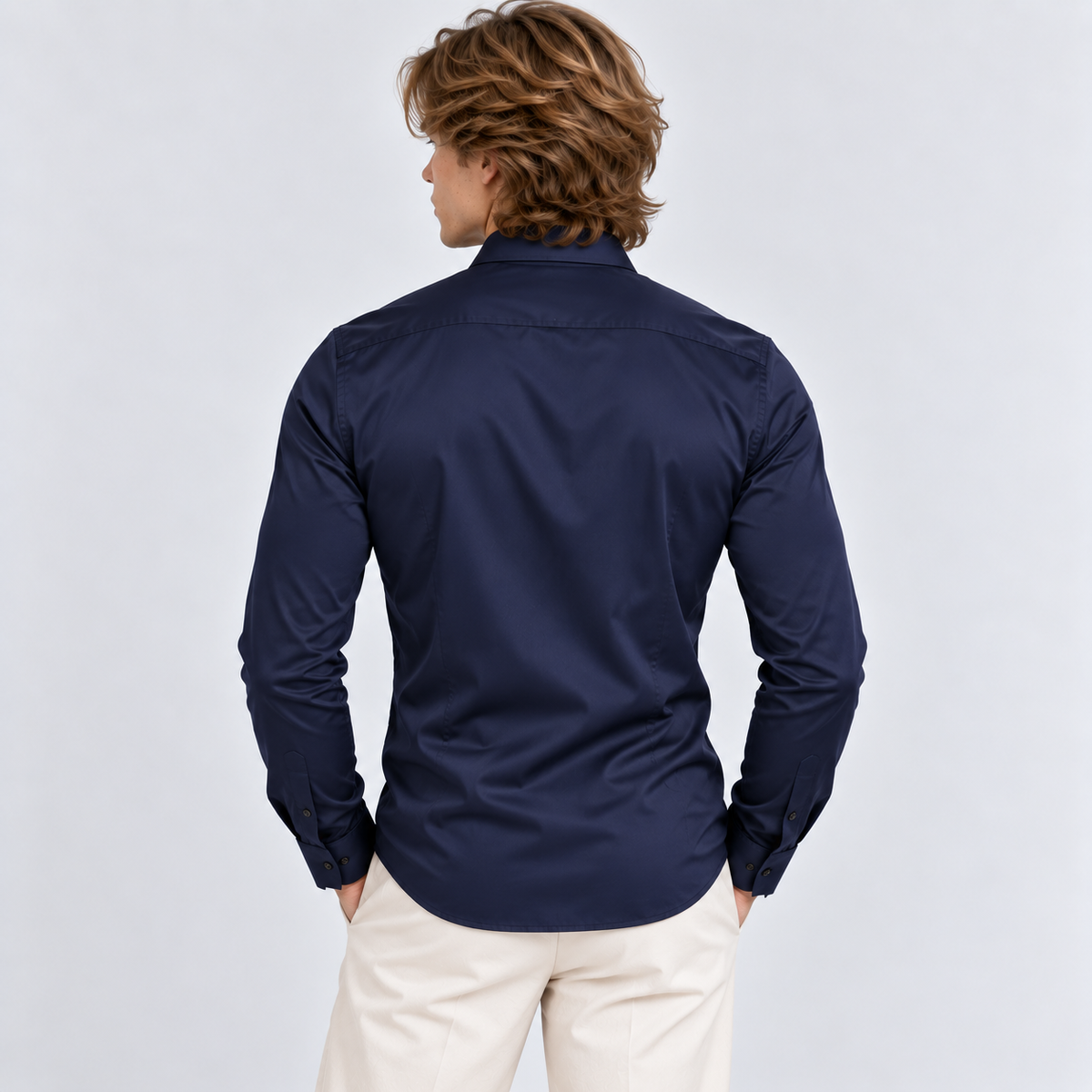 Herren Stretchhemd mit schmaler Passform