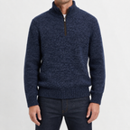Herren Pullover mit Viertelreißverschluss Bequem und Lässig