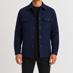 Herren Overshirt mit Knopfleiste