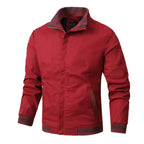 Heren katoenen jas met optionele fleece voering