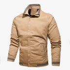 Heren katoenen jas met optionele fleece voering