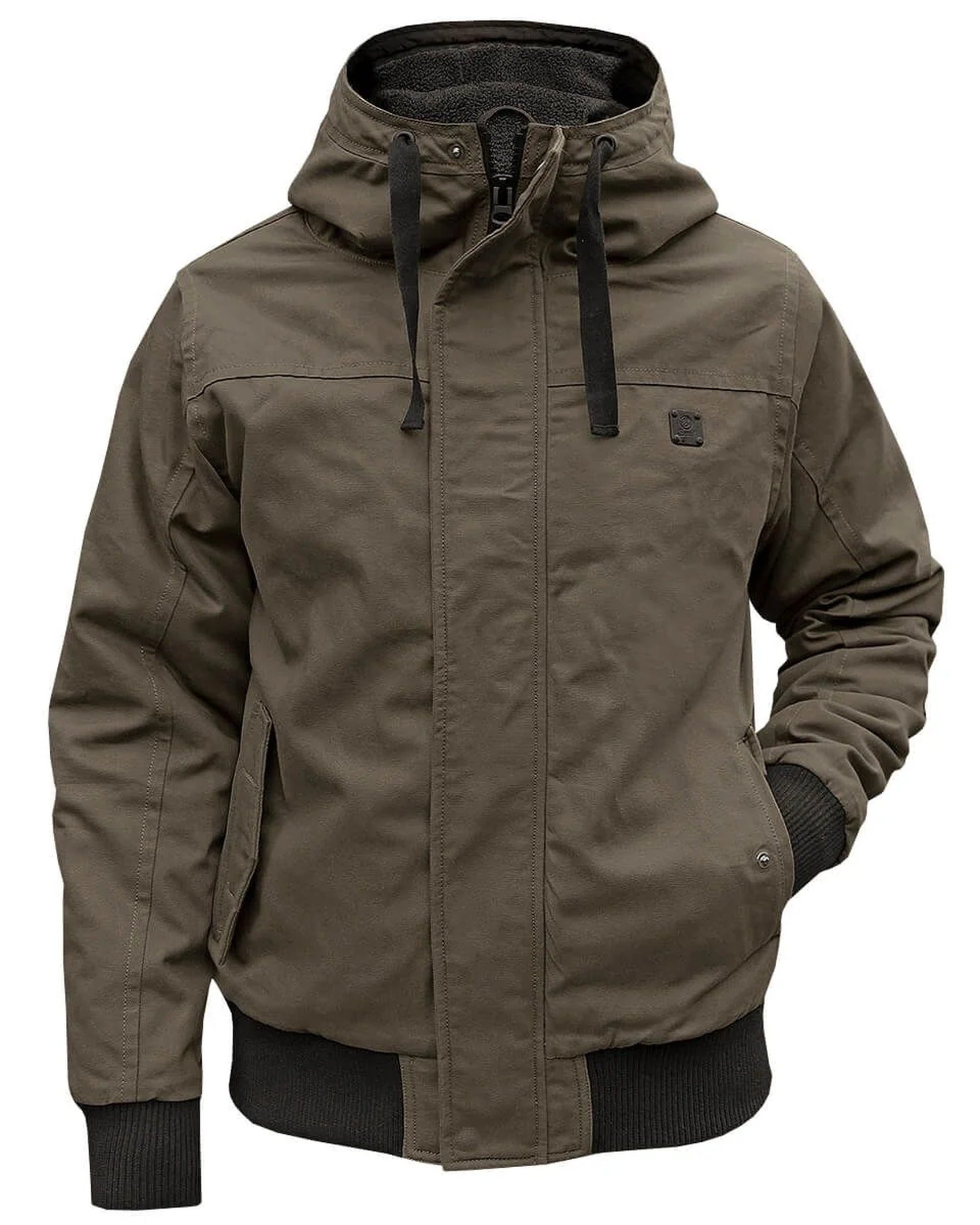 Herren Bomberjacke mit abnehmbarer Kapuze