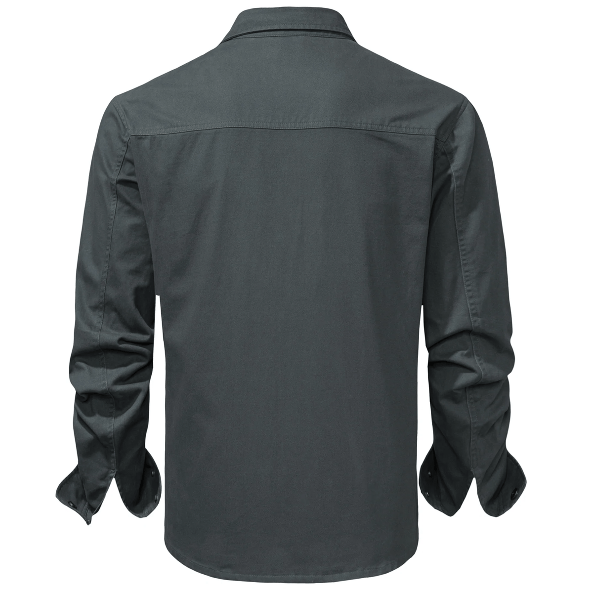 Heren katoenen overshirt met borstzakken