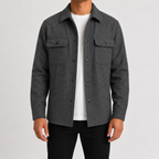 Herren Overshirt mit Knopfleiste