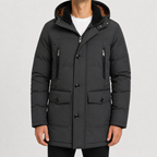 Parka d'hiver pour hommes doublée