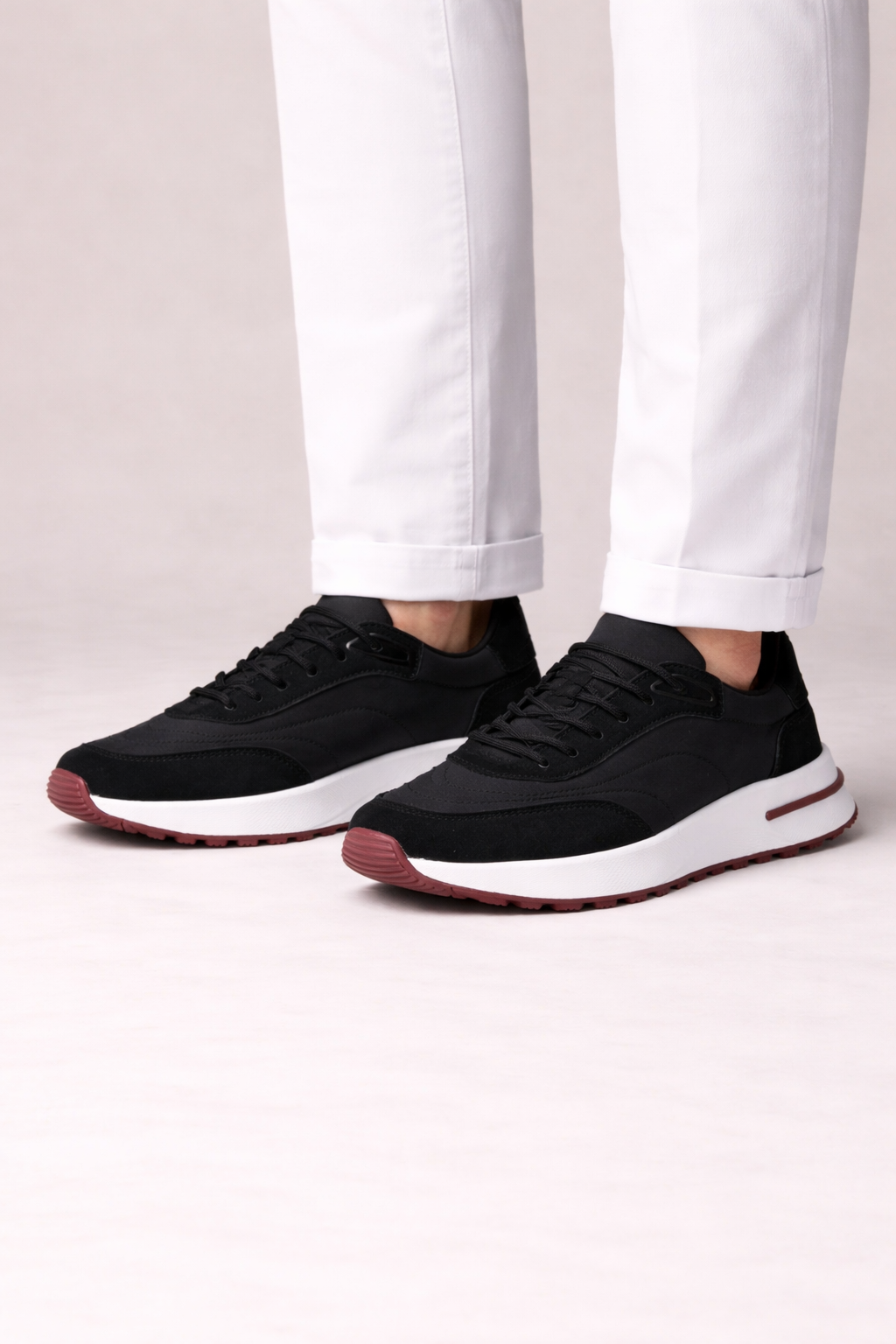 Baskets homme avec semelle marquante