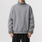 Oversized Heren Fleecepullover Gevoerd