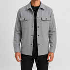 Herren Overshirt mit Knopfleiste