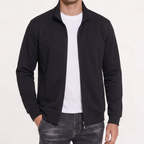 Herren Strickjacke mit Stehkragen