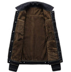 Veste en jean chaude pour homme