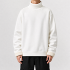 Oversized Heren Fleecepullover Gevoerd