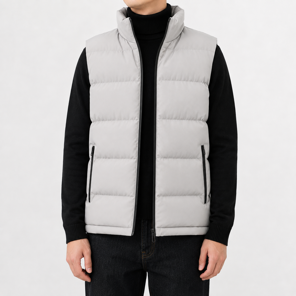 Heren Gewatteerd Gilet Licht Gevoerd en Comfortabel voor het Overgangsseizoen