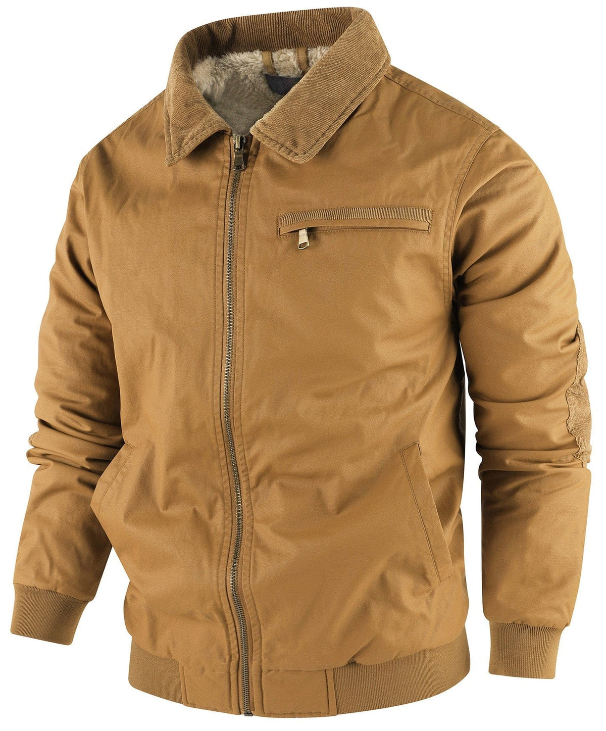 Veste bomber homme avec doublure polaire chaude