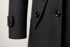 Manteau élégant pour homme en mélange de laine