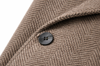 Manteau à carreaux pour hommes avec double boutonnage