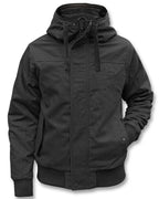 Herren Bomberjacke mit abnehmbarer Kapuze
