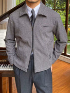 Heren Houndstooth Slim Casual Jas