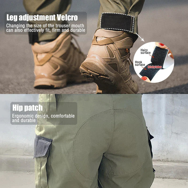 Pantalon de travail cargo Ripstop étanche pour hommes au style urbain