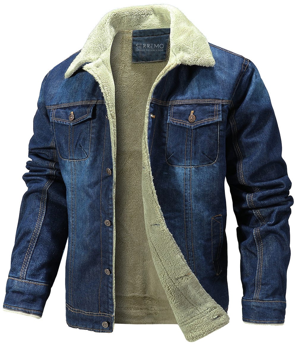 Herren Denimjacke mit Fleecefutter
